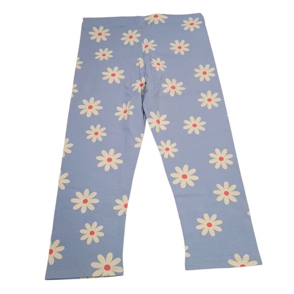 Member's Mark Girls  My Favorite Capri Leggings Flower Print Blue  Size 7/8 - Picture 2 of 6